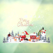 メリークリスマススノーフレーク、新年おめでとう ウィンドウサイン (シート3)