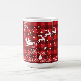 メリークリスマススノーフレーク、新年おめでとう コーヒーマグカップ
