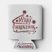 メリークリスマススノーフレーク、新年おめでとう 缶クーラー (裏面)