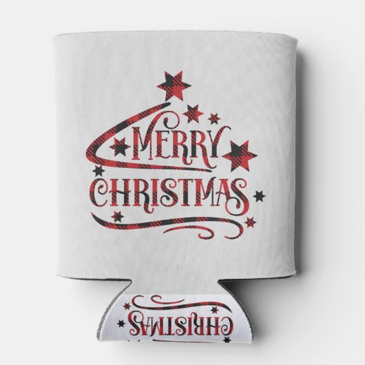 メリークリスマススノーフレーク、新年おめでとう 缶クーラー (裏面)