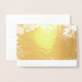 メリークリスマススノーフレーク 箔カード (裏面封筒付き)