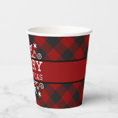 メリークリスマススノーフレーク 紙コップ (裏面)