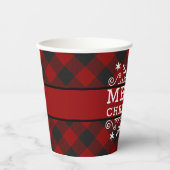メリークリスマススノーフレーク 紙コップ (正面)