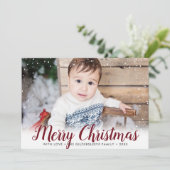 メリークリスマススノーフレーム写真 シーズンカード (スタンド正面)