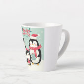 メリークリスマススノーペンギン カフェラテマグ (右アングル)