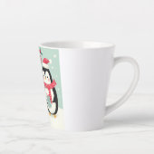 メリークリスマススノーペンギン カフェラテマグ (右)