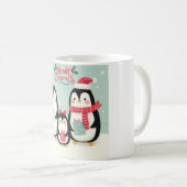 メリークリスマススノーペンギン コーヒーマグカップ (正面右)