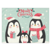 メリークリスマススノーペンギン テーブルクロス (正面(横))