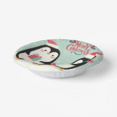 メリークリスマススノーペンギン ペーパーボウル (傾斜あり)