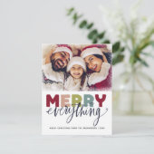 メリークリスマススノーホリデーカード シーズンカード (スタンド正面)