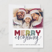 メリークリスマススノーホリデーカード シーズンカード (正面)