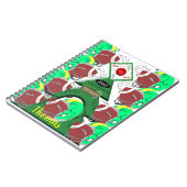 メリークリスマススパイラルノートブックフットボール ノートブック (左側)