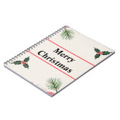 メリークリスマススパイラルフォトノートブック80ページ ノートブック (左側)