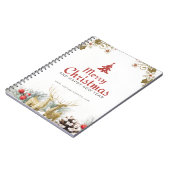 メリークリスマススパイラルフォトノートブック ノートブック (左側)