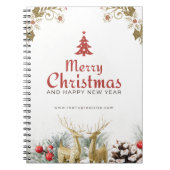 メリークリスマススパイラルフォトノートブック ノートブック (正面)