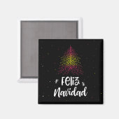 メリークリスマススペインの旗 マグネット (正面/裏面)