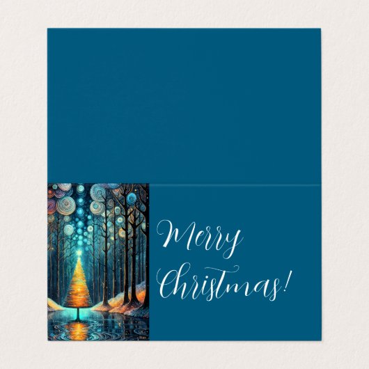 メリークリスマススモールビジネスサポートサンキュー 名刺 (外部フラット)