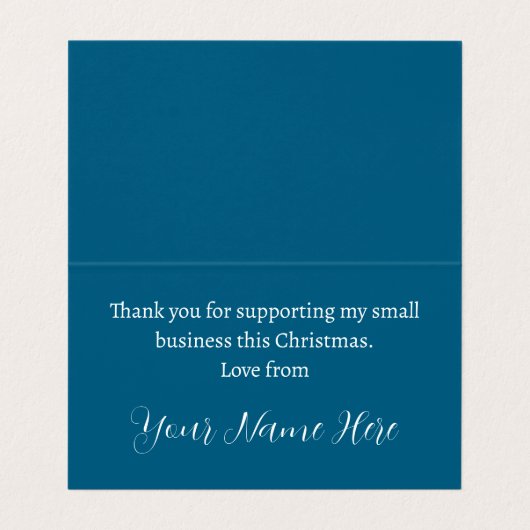 メリークリスマススモールビジネスサポートサンキュー 名刺 (内部フラット)