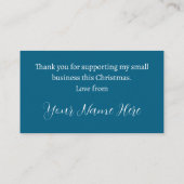 メリークリスマススモールビジネスサポートサンキュー 名刺 (裏面)