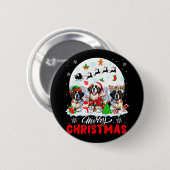 メリークリスマススリーサンタ小妖精や小人トナディアサンベルナ 缶バッジ (正面&裏面)