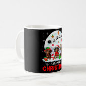 メリークリスマススリーサンタ小妖精や小人トナディアダシュント コーヒーマグカップ (正面左)