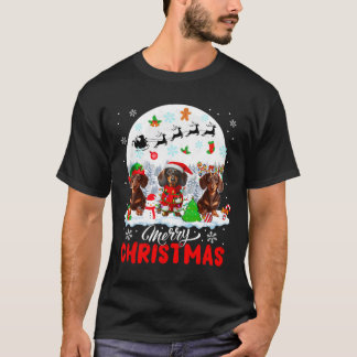 メリークリスマススリーサンタ小妖精や小人トナディアダシュント Tシャツ