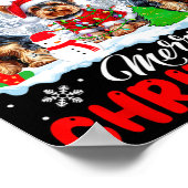 メリークリスマススリーサンタ小妖精や小人トナディアーヨークシャー ポスター (角)