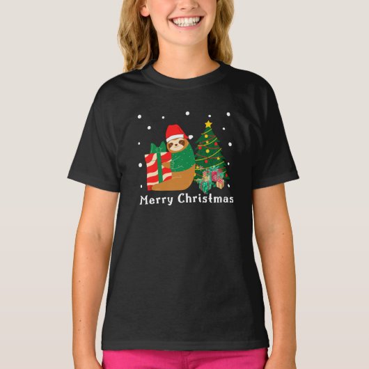 メリークリスマススロスクリスマスTシャツ Tシャツ (正面)