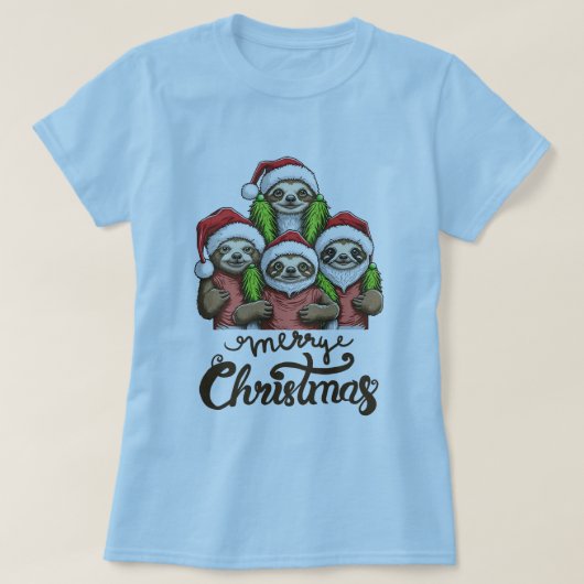メリークリスマススロススクワッドリラックスズホリデー Tシャツ (デザイン正面)