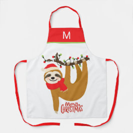 メリークリスマススロスホリデーズモダンおもしろい エプロン