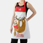 メリークリスマススロスホリデーズモダンおもしろい エプロン (インサイチュ)
