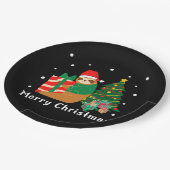 メリークリスマススロークリスマス ペーパープレート (アングル)