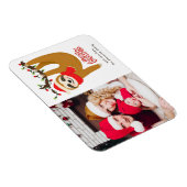 メリークリスマススロースパーソナライズされた写真 マグネット (右側)