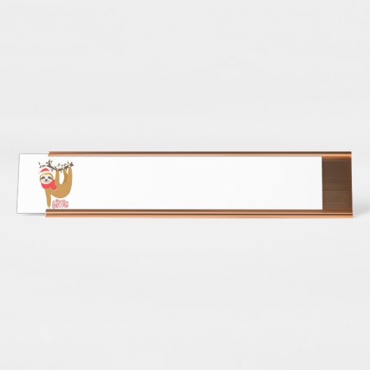 メリークリスマススロース デスクネームプレート (正面)