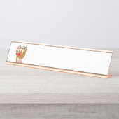 メリークリスマススロース デスクネームプレート (正面)