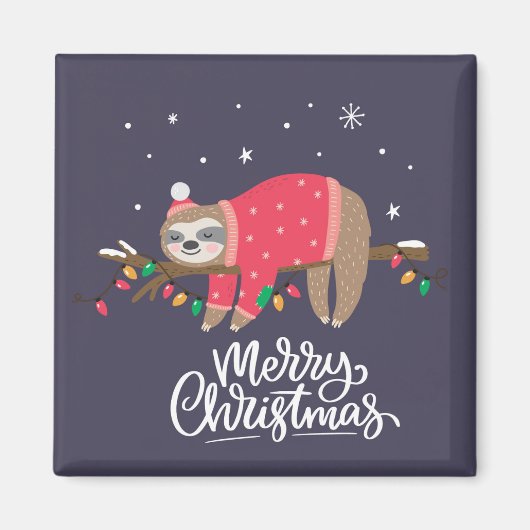 メリークリスマススロース マグネット (正面)