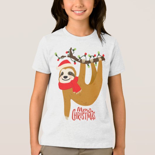 メリークリスマススロース |休日 トライブレンドＴシャツ (正面)