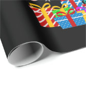 メリークリスマスズギニアピグクリスマスツリーライト ラッピングペーパー (ロールコーナー)