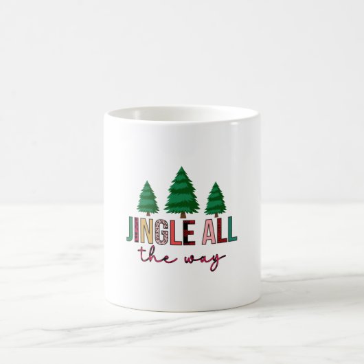 メリークリスマスズジンルオールザウェイ コーヒーマグカップ (中央)