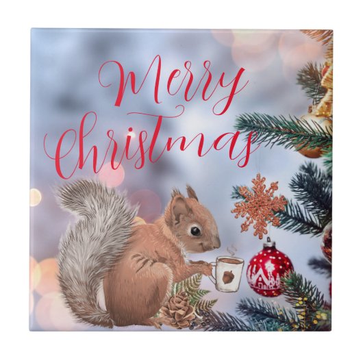 メリークリスマスセラミックタイル タイル (正面)