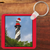 メリークリスマスセントオーガスティンフロリダライトハウス キーホルダー (裏面)