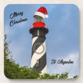 メリークリスマスセントオーガスティンフロリダライトハウス コースター (正面)