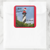 メリークリスマスセントオーガスティンフロリダライトハウス スクエアシール (バッグ)