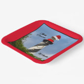 メリークリスマスセントオーガスティンフロリダライトハウス ペーパープレート (傾斜あり)