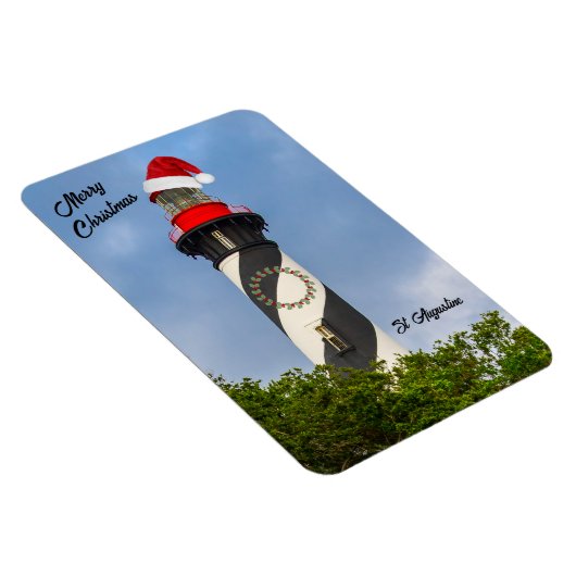 メリークリスマスセントオーガスティンフロリダライトハウス マグネット (右側)