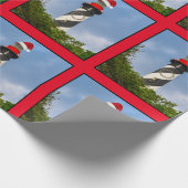 メリークリスマスセントオーガスティンフロリダライトハウス ラッピングペーパー (角)