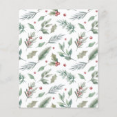 メリークリスマスセージ緑6枚の写真予算 (裏面)