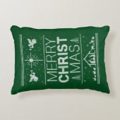 メリークリスマスセーターキリスト教イエスキリスト アクセントクッション (正面)