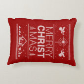 メリークリスマスセーターキリスト教イエスキリスト アクセントクッション (裏面)