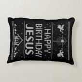 メリークリスマスセーターキリスト教信者 アクセントクッション (裏面)